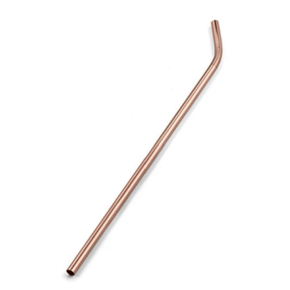 American Metalcraft STWC10 10 Inch Bended Straw Stainless Steel Copper 12 Packs