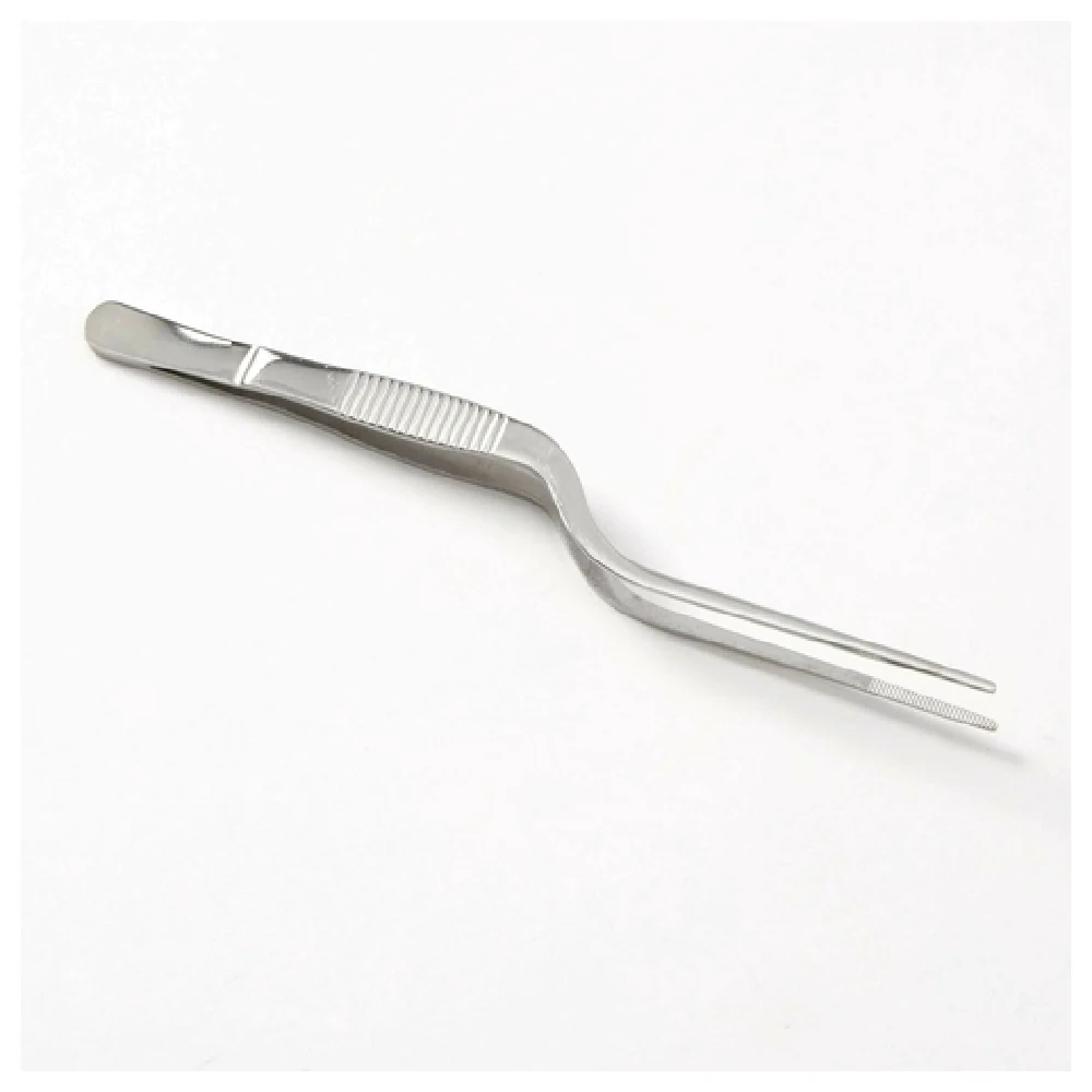 American Metalcraft TWOS6 6-1/4 Inch Bar Tweezers Offset Stainless Steel Tool