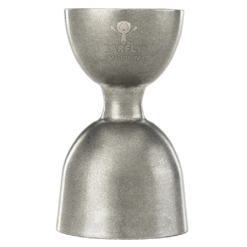 Mercer Culinary M37006VN 1 to 2 Oz Heavy Duty Jigger Stainless Steel Vintage Finish