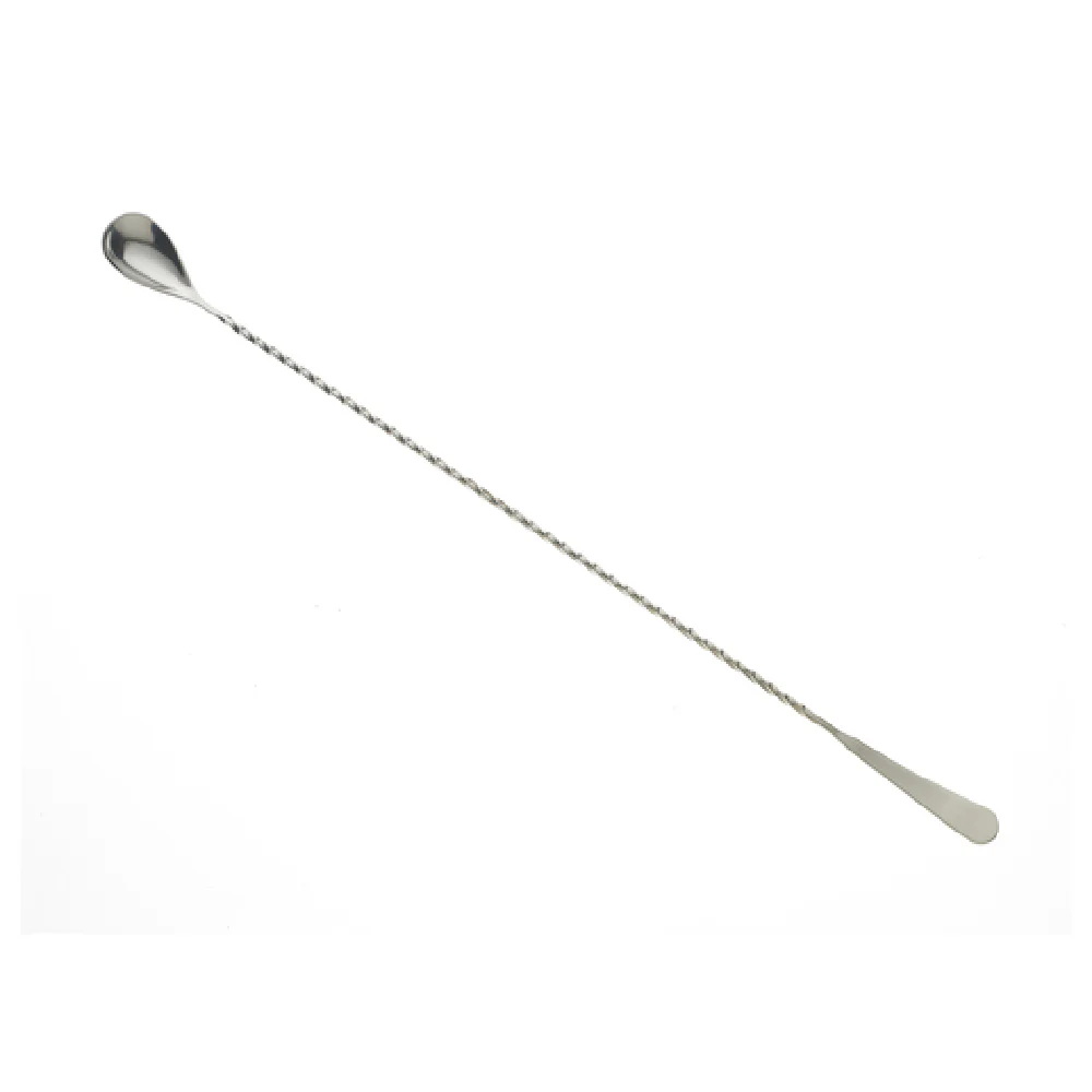 Mercer Culinary M37011 17-1/8 Inch Bar Spoon Machined End Twisted Stem Stainless Steel Mercer Culinary M37011 17-1/8 Inch Bar Spoon Machined End Twisted Stem Stainless Steel