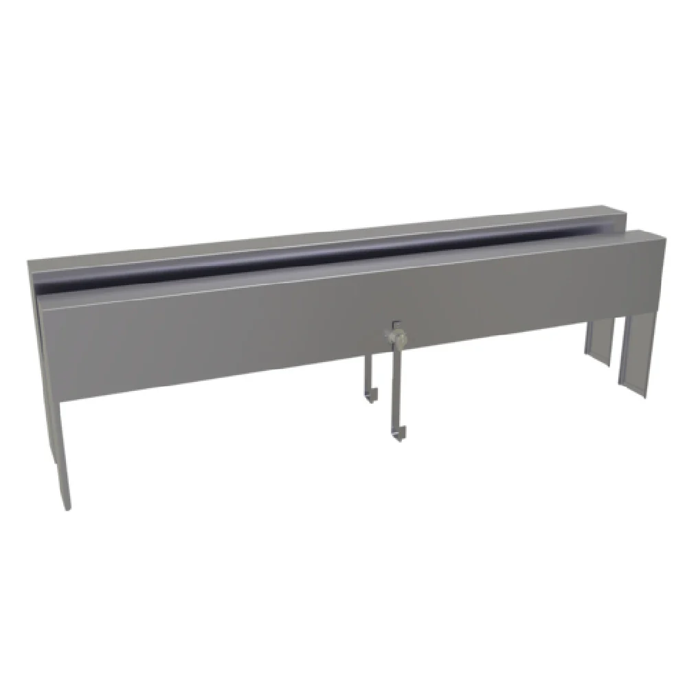 Glastender DSRC-43 43 Inch Double Speed Rail Locking Cover Stainless Steel with ETL-Sanitation