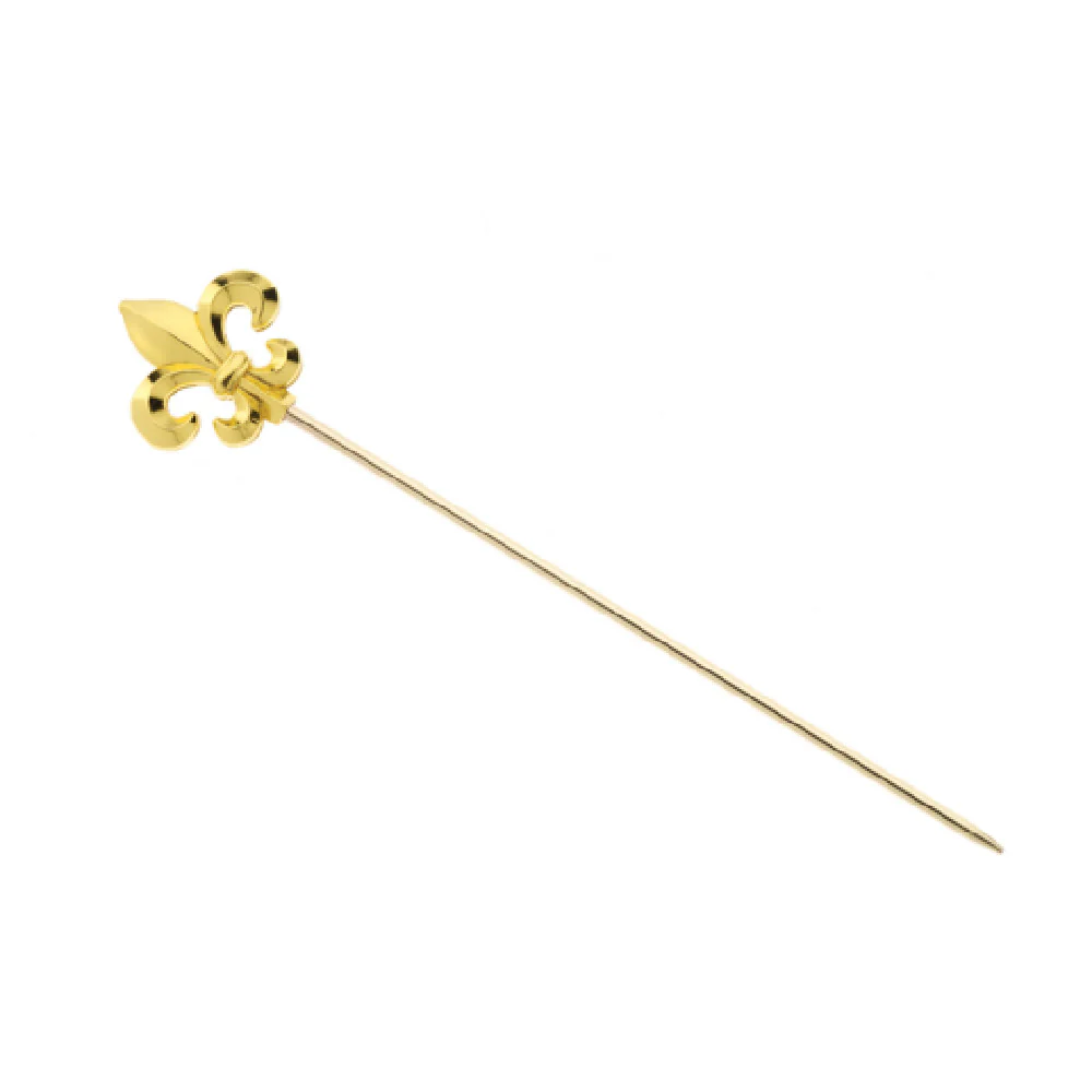 Mercer Culinary M37208GD 4-3/8 Inch Cocktail Picks Fleur De Lis Stainless Steel Gold Plated Mercer Culinary M37208GD 4-3/8 Inch Cocktail Picks Fleur De Lis Stainless Steel Gold Plated