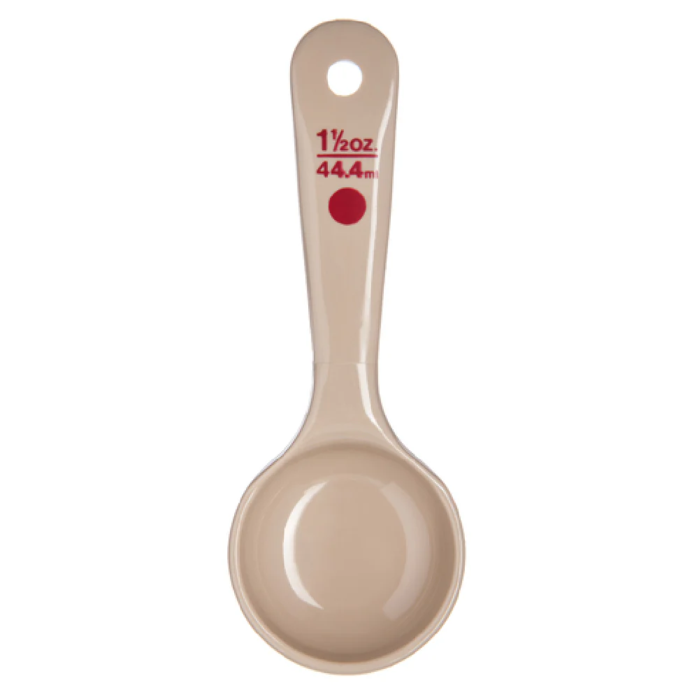 Carlisle 435806 1-1/2 Oz Portion Server Solid Beige Polycarbonate with Color-Coded