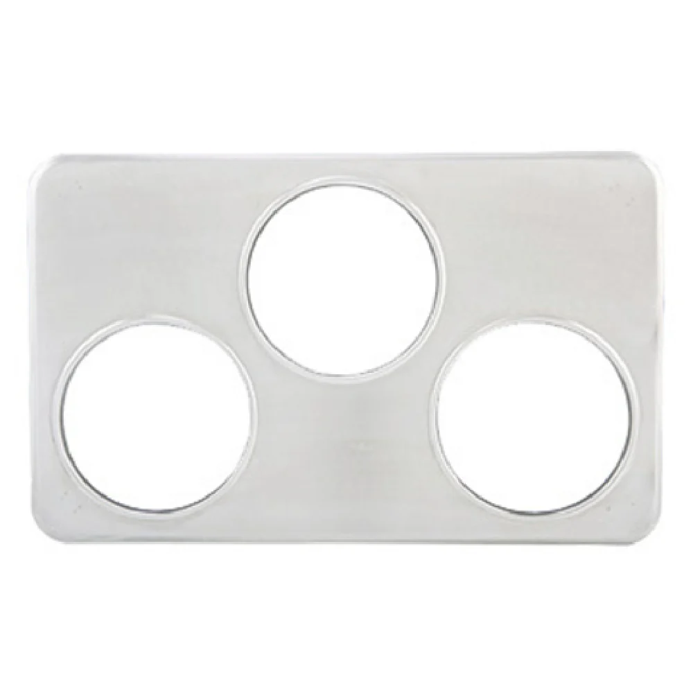 Winco ADP-666 21 Inch Adapter Plate with (3) 6-3/8 Inch Holes Stainless Steel Winco ADP-666 21 Inch Adapter Plate with (3) 6-3/8 Inch Holes Stainless Steel