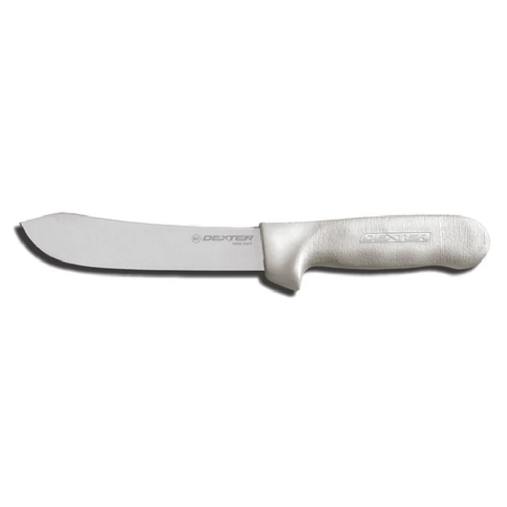 Dexter Russell S112-6PCP 6 Inch Butcher Knife High-carbon Steel Non-slip White Handle Dexter Russell S112-6PCP 6 Inch Butcher Knife High-carbon Steel Non-slip White Handle