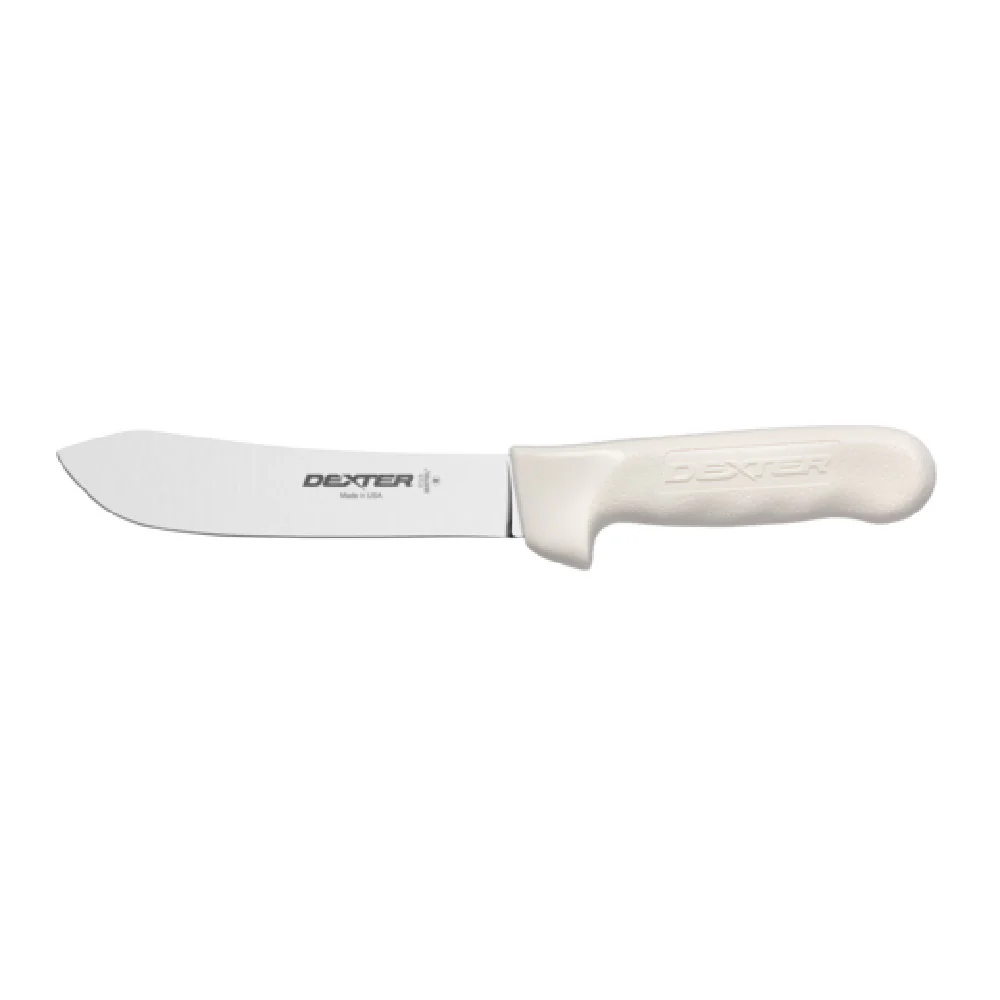 Dexter Russell S112-6PCP 6 Inch Butcher Knife High-carbon Steel Non-slip White Handle Dexter Russell S112-6PCP 6 Inch Butcher Knife High-carbon Steel Non-slip White Handle
