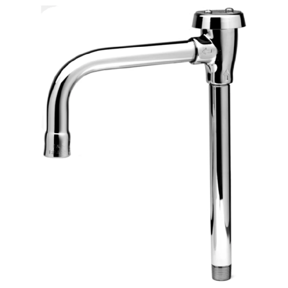 T&S Brass B-0405-03 8-3/4 Inch Gooseneck Faucet Polished Chrome Plated