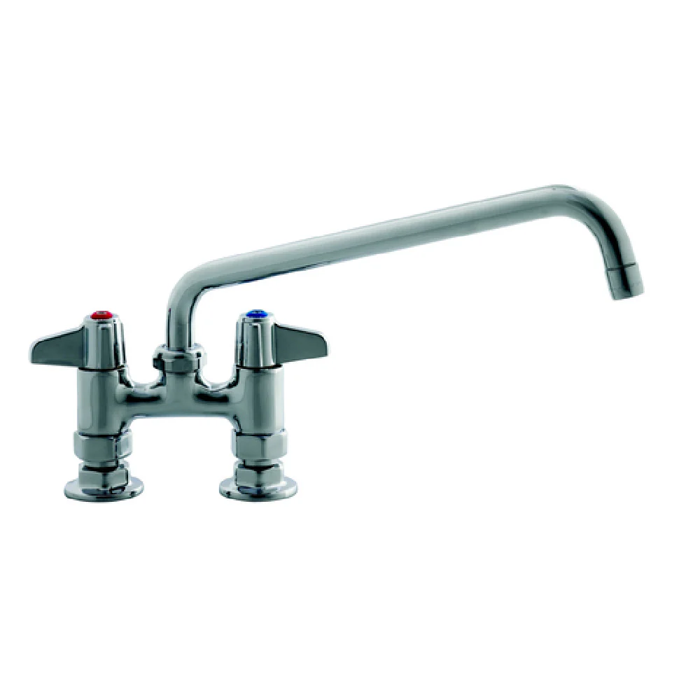 T&S Brass 5F-4DLS12-F15 4 Inch Deck Mount Faucet with Swing Nozzle and Aerator T&S Brass 5F-4DLS12-F15 4 Inch Deck Mount Faucet with Swing Nozzle and Aerator