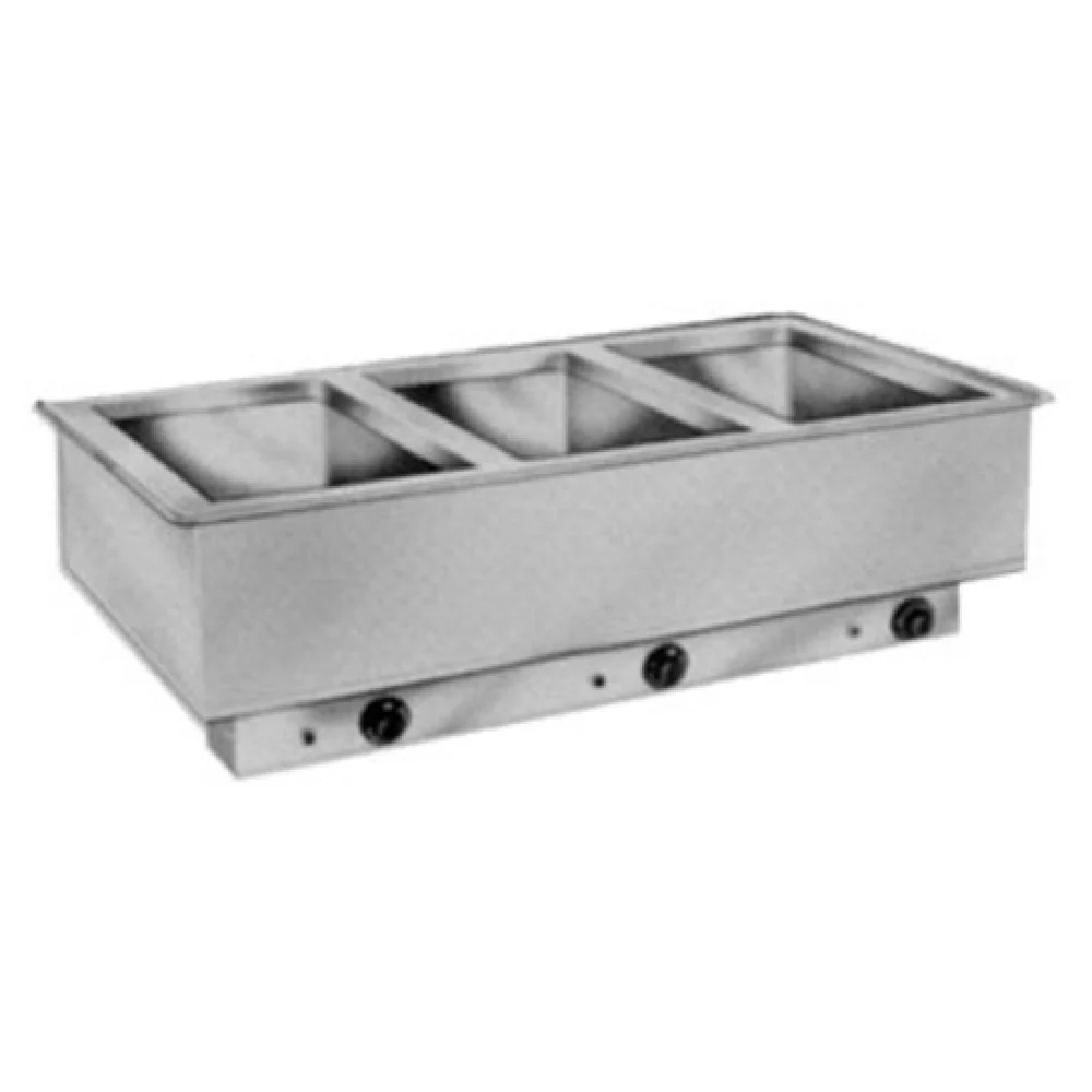 Atlas Metal WIH-3 43 Inch Electric Hot Food Drop-In Well Unit with Drain Atlas Metal WIH-3 43 Inch Electric Hot Food Drop-In Well Unit with Drain