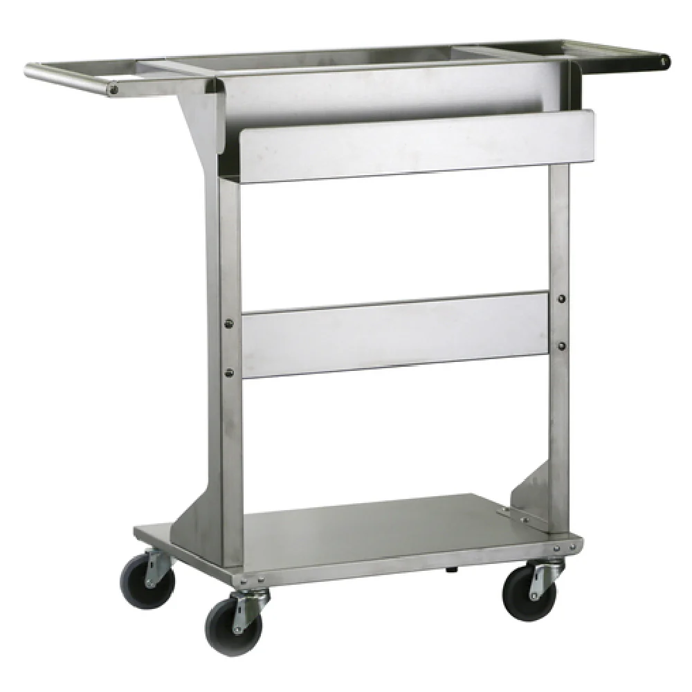 Lakeside 146 38 Inch Stainless Steel Prep Cart with Speed Rail and Towel Bar