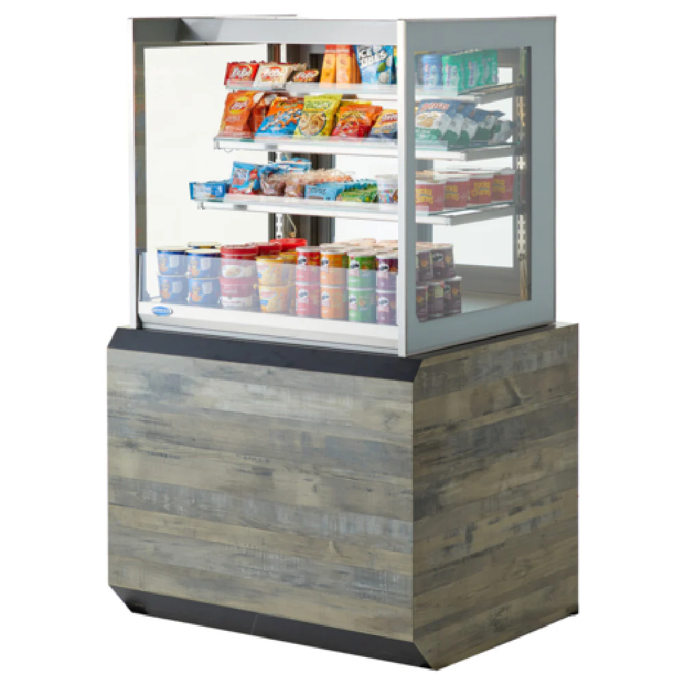 Federal Industries ITDSS4826F 48 Inch Italian Glass Display Case Stainless Steel with Adjustable Shelves Federal Industries ITDSS4826F 48 Inch Italian Glass Display Case Stainless Steel with Adjustable Shelves