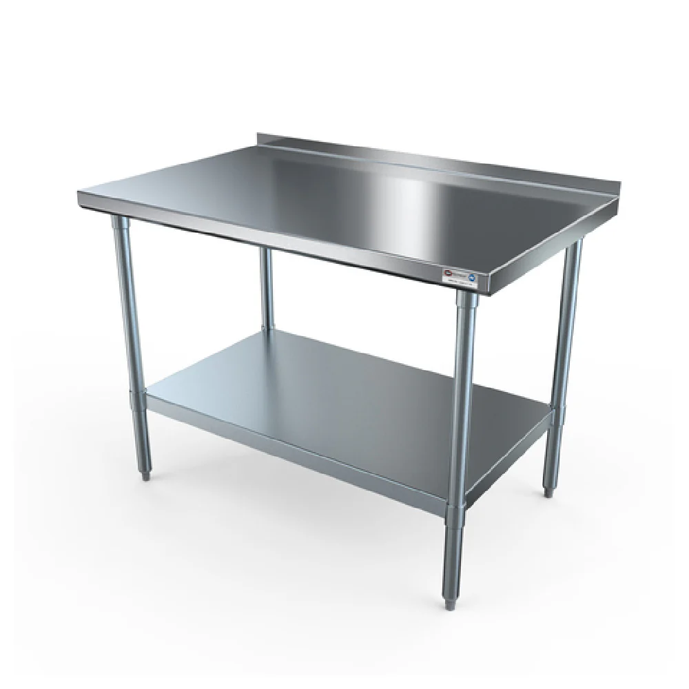 NBR Equipment TG-6018R 60 Inch Economy Work Table with Stainless Steel Top
