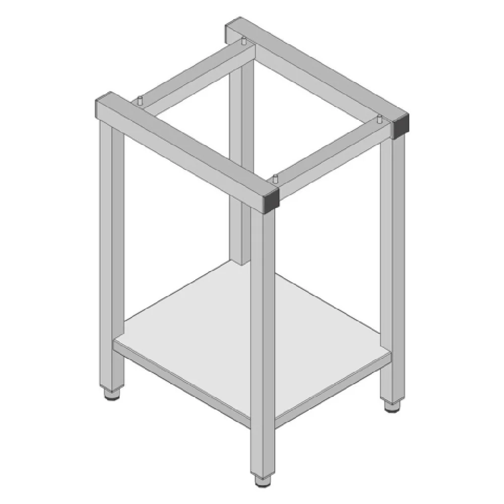 Lainox OSR85 Stainless Steel Floor Stand With Adjustable Feet And Low Shelf Lainox OSR85 Stainless Steel Floor Stand With Adjustable Feet And Low Shelf