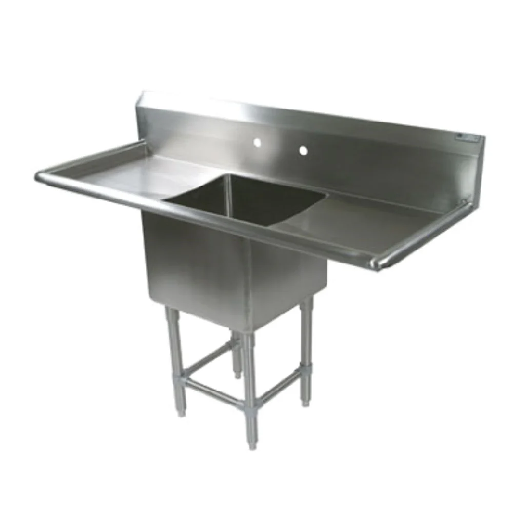 John Boos 41PB18-2D30 81 Inch Compartment Sink with Left and Right Drainboards John Boos 41PB18-2D30 81 Inch Compartment Sink with Left and Right Drainboards