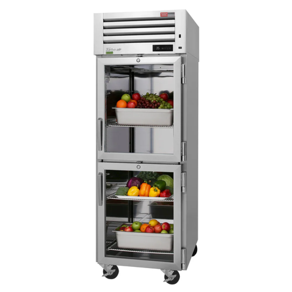 Turbo Air PRO-26-2R-G-N(-L) 28 Inch Stainless Steel Refrigerator 25.73 cu ft