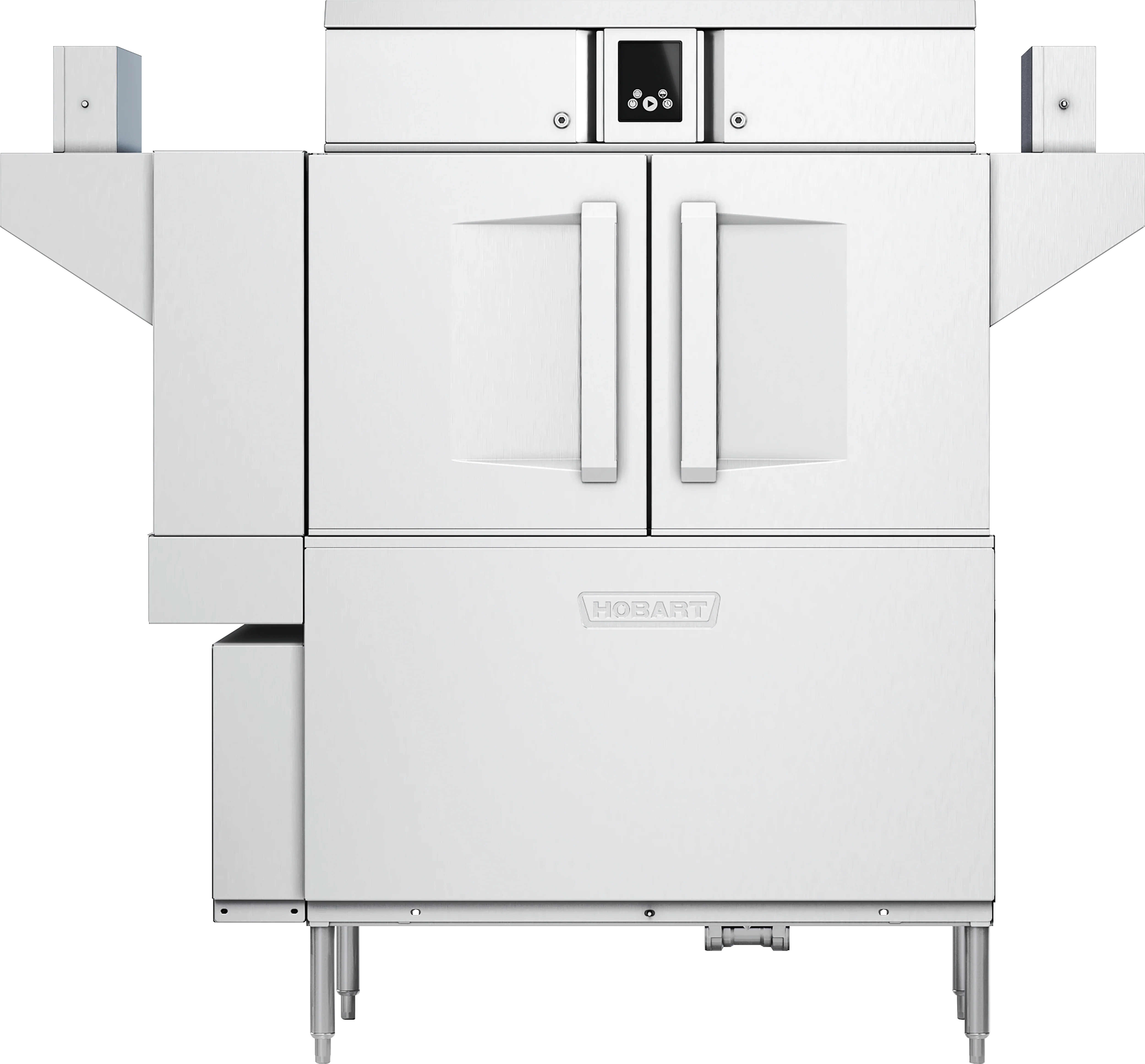 Hobart CL54-DWR+BUILDUP 44 Inch Stainless Steel Conveyor Dishwasher with Energy Recovery Hobart CL54-DWR+BUILDUP 44 Inch Stainless Steel Conveyor Dishwasher with Energy Recovery