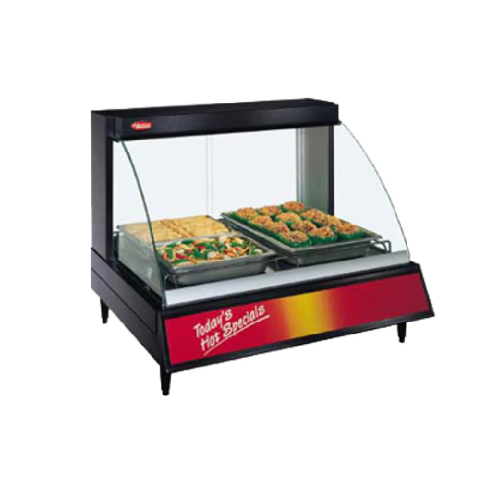 Hatco GRCD-1P_120/60/1 20 Inch Countertop Heated Display Case Stainless Steel with Curved Glass