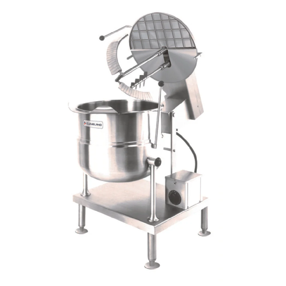 Cleveland MKDT12T 24 Inch 12 Gallon Kettle Mixer Direct Countertop Stainless Steel with Sweep Fold Agitator