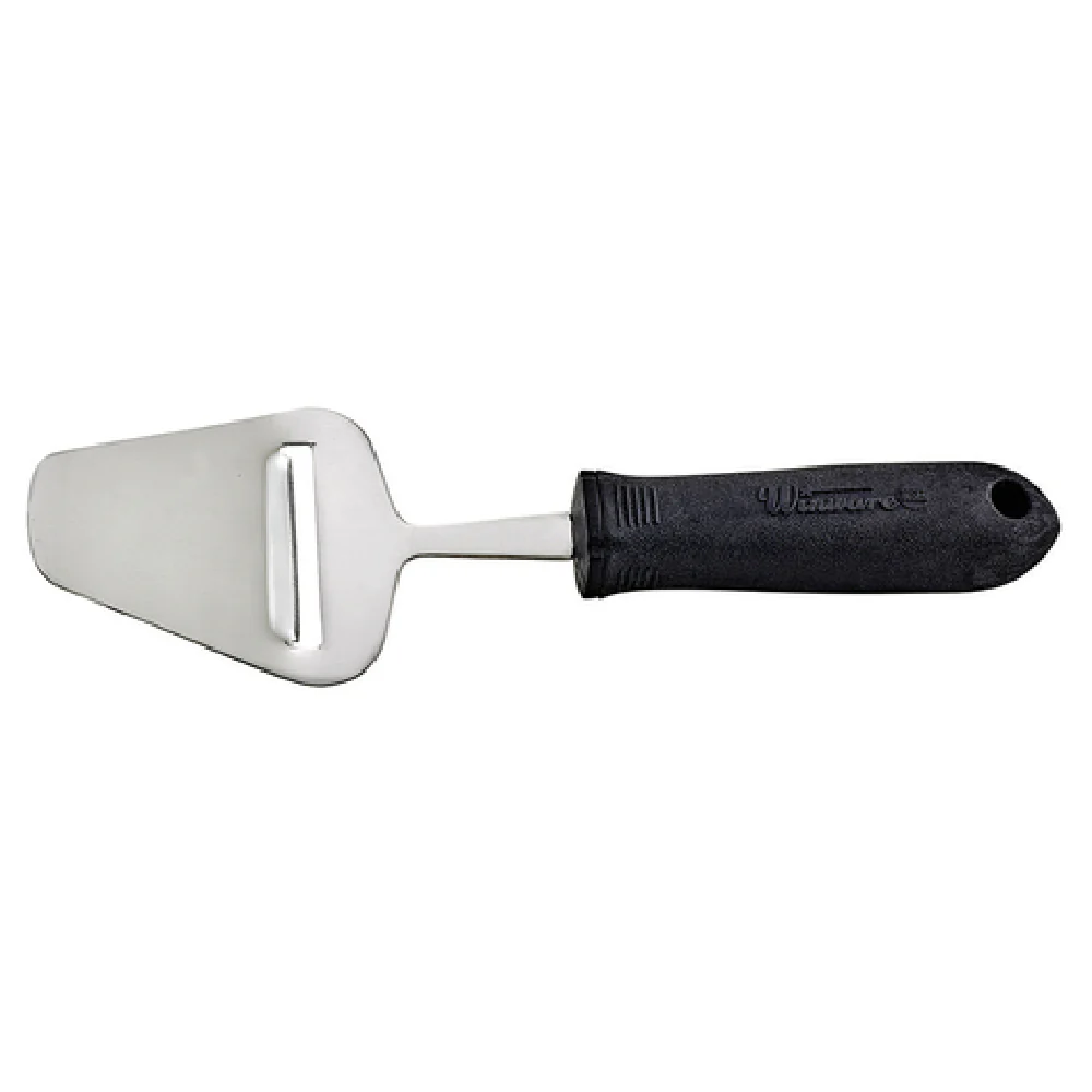 Winco VP-309 9 Inch Cheese Cutter Hand Held Plastic Soft Grip Black Stainless Steel