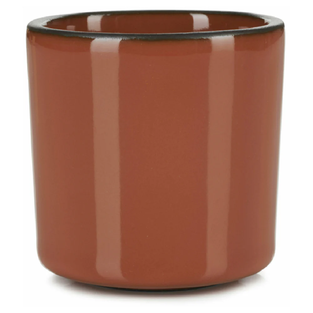 Revol 652690 2-3/4 Oz Round Stackable Cup Porcelain Cinnamon