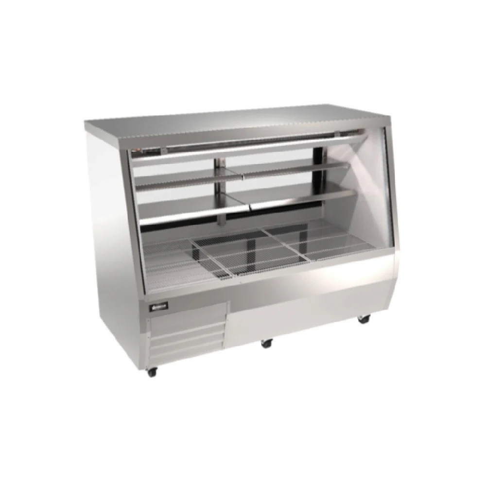 Omcan 50107 71 Inch Refrigerated Deli Display Case Floor Model Stainless Steel with 5 Shelves Omcan 50107 71 Inch Refrigerated Deli Display Case Floor Model Stainless Steel with 5 Shelves