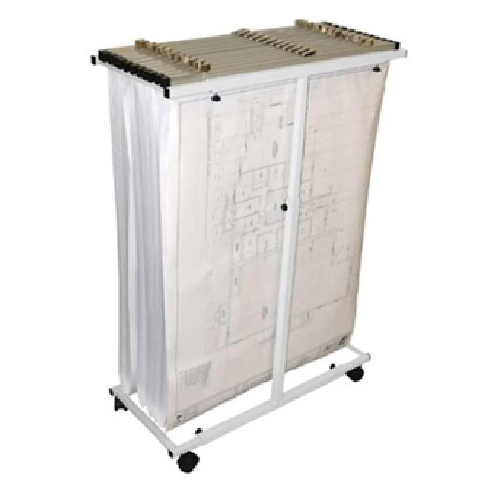 Alpine Industries ADI614-WHI 48 Inch Mobile Vertical Plan Center Blueprint White Tubular Construction with Casters Alpine Industries ADI614-WHI 48 Inch Mobile Vertical Plan Center Blueprint White Tubular Construction with Casters
