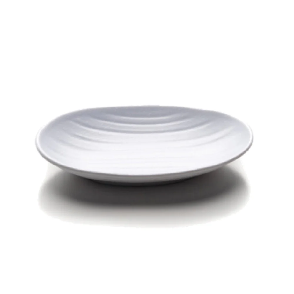 GET Enterprises JW7309-W 9 Inch Oval Coupe Plate with Deep Break Resistant Melamine