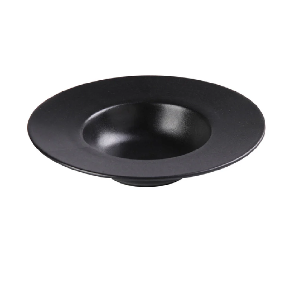 Yanco NB-610 9-1/2 Inch Diameter Dessert Plate Rolled Edge Porcelain Pack of 12