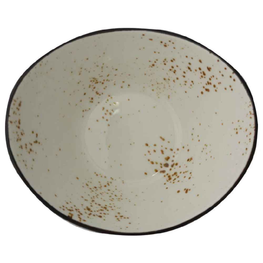 International Tableware SH-922-CR 6-1/2 Inch Oval Bowl 12 Oz Crème Ceramic