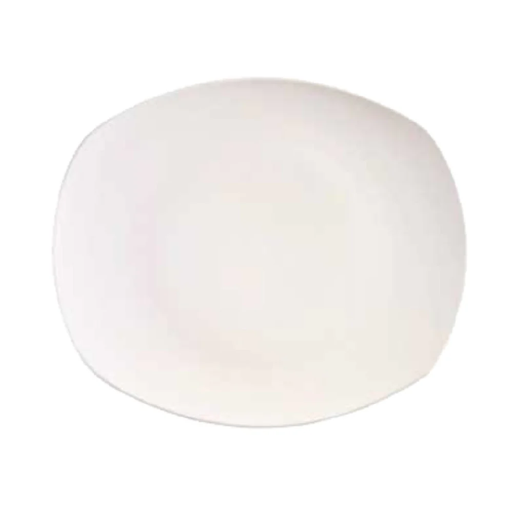 Libbey 840-437B 10 Inch Oblong Plate Coupe Bright White Porcelain Libbey 840-437B 10 Inch Oblong Plate Coupe Bright White Porcelain