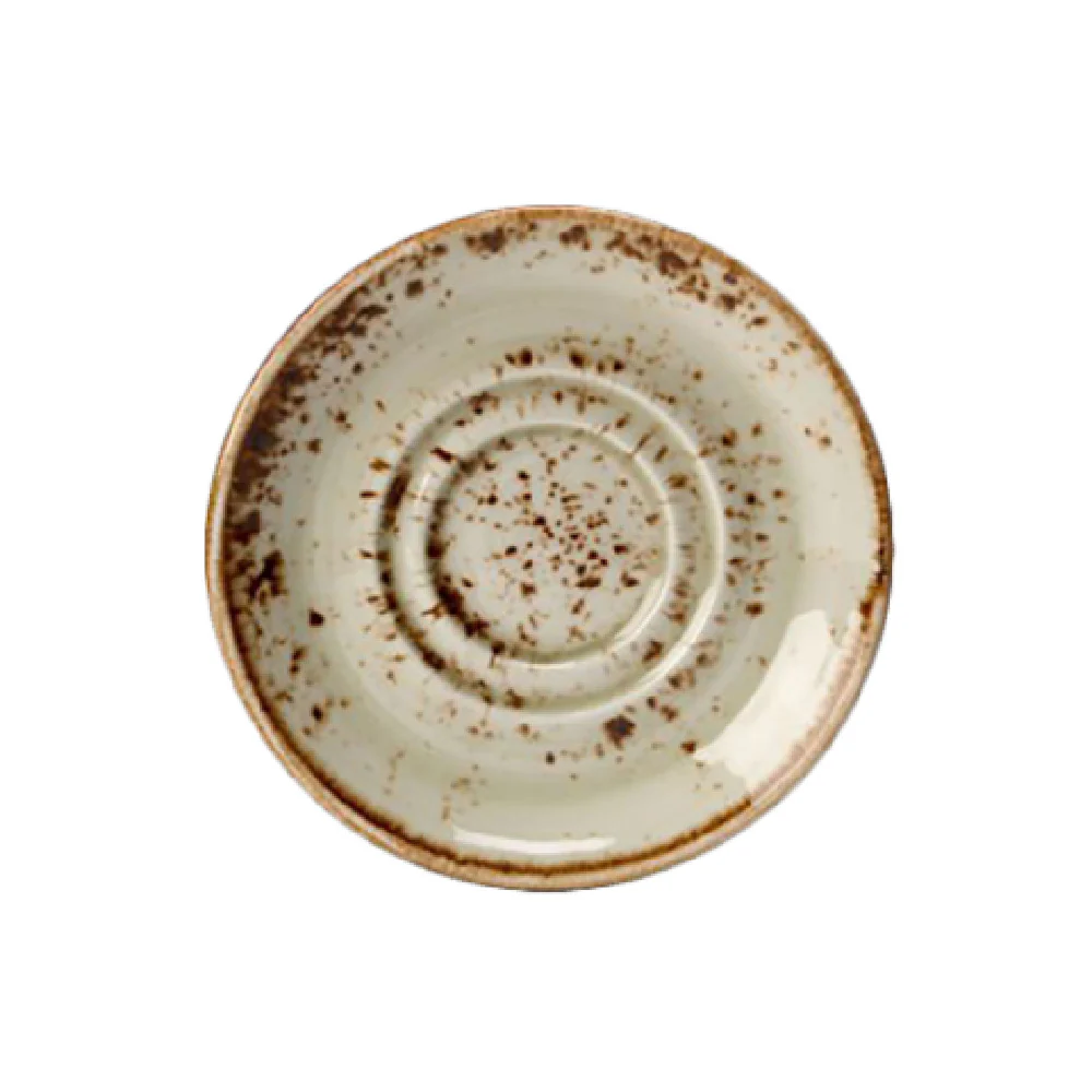 Steelite 11310165 4.63 Inch Double Well Saucer Green Alumina Vitrified China Steelite 11310165 4.63 Inch Double Well Saucer Green Alumina Vitrified China