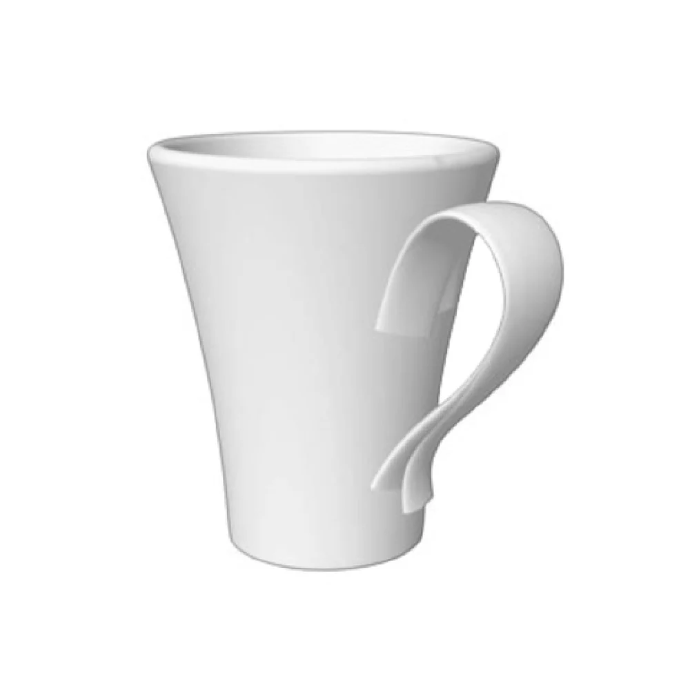 BauscherHepp 095268 6.08 Oz Cup Porcelain Classic White with Pleasure by Bauscher