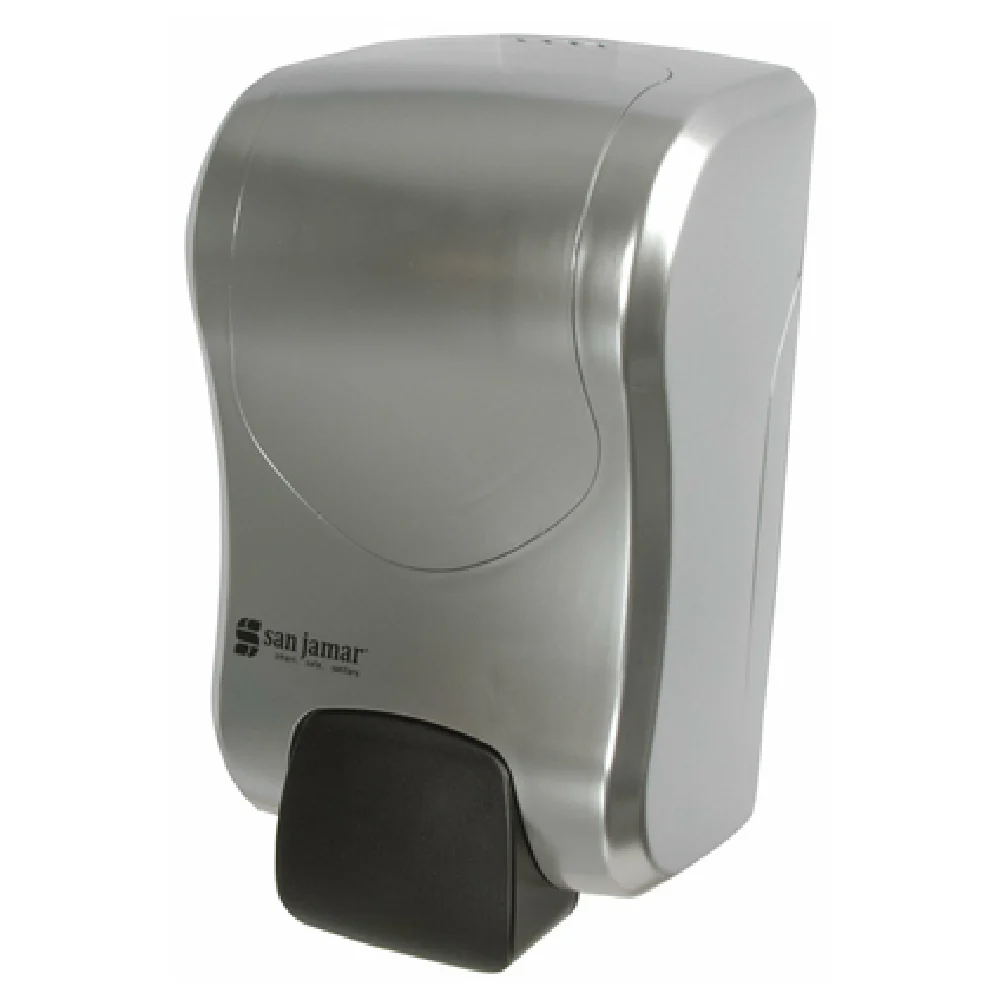 Carlisle S970SS 5-1/4 Inch Manual Soap and Sanitizer Dispenser Plastic Carlisle S970SS 5-1/4 Inch Manual Soap and Sanitizer Dispenser Plastic