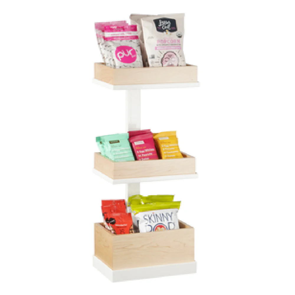 Cal Mil 22319-15 9-1/2 Inch Metal Merchandising Rack White with Support for Acrylic Boxes Cal Mil 22319-15 9-1/2 Inch Metal Merchandising Rack White with Support for Acrylic Boxes