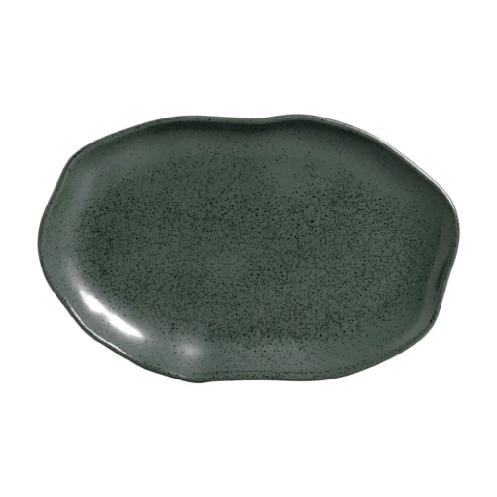 Porto Brasil 14831106501 11 Inch Oval Shallow Bio Platter Stoneware Porto Brasil 14831106501 11 Inch Oval Shallow Bio Platter Stoneware