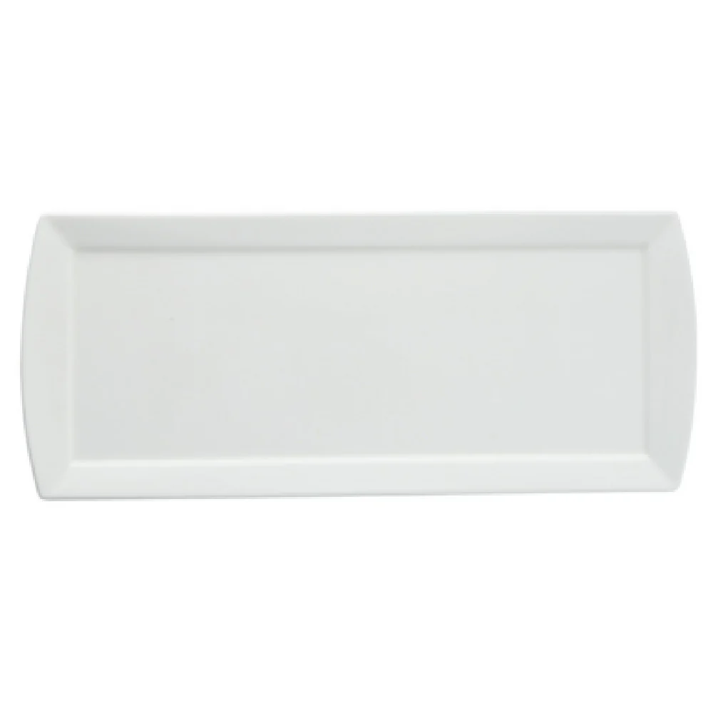 Fortessa 5500.F0000.14 14 Inch Vitrified China Tray with Handles White Fortessa 5500.F0000.14 14 Inch Vitrified China Tray with Handles White