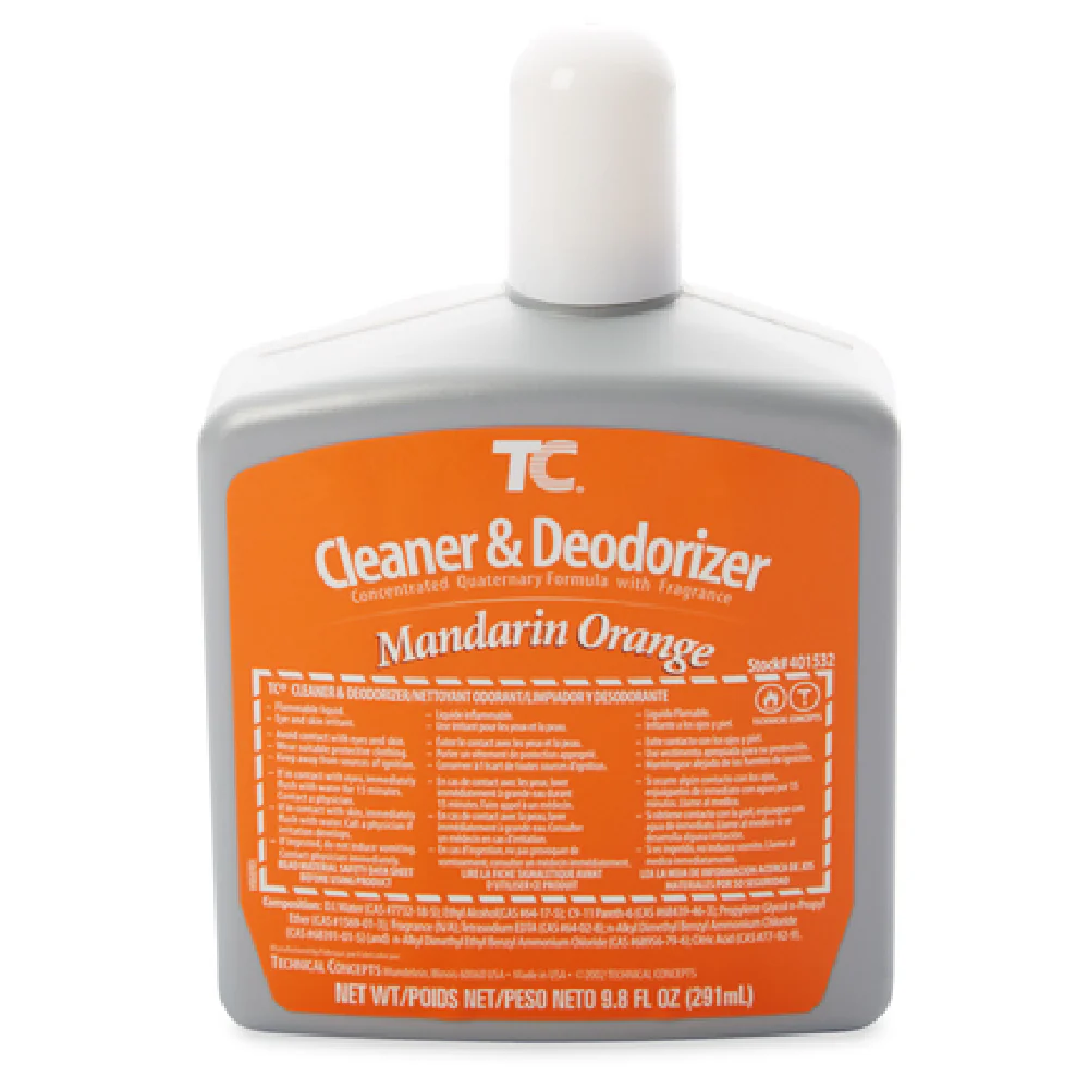 Rubbermaid FG401532 0.77 lbs Cleaner and Deodorizer Mandarin Orange - TC AutoClean Refill