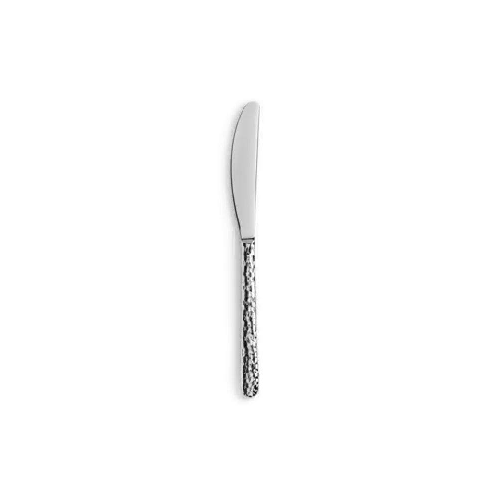 Revol 656629 7 Inch Butter Knife Hammered 18/10 Stainless Steel with Ergonomic Handle