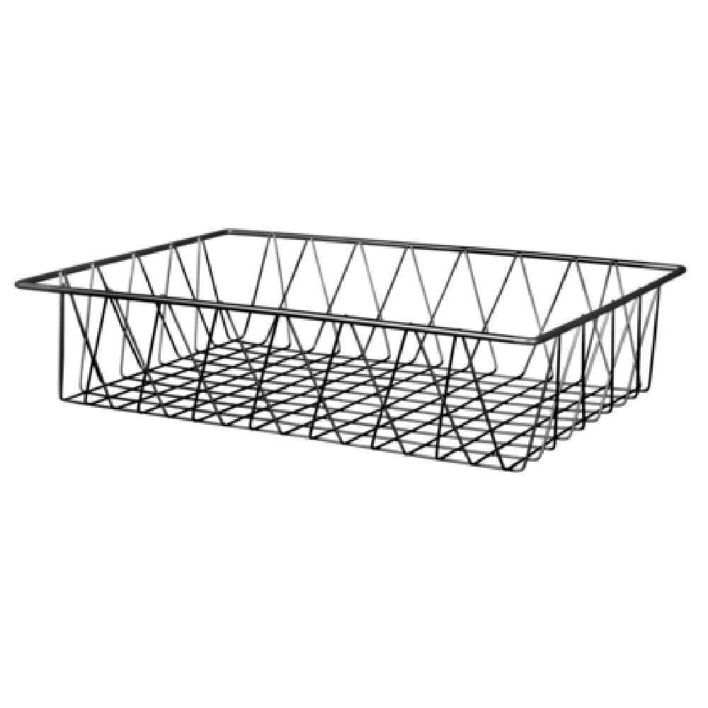 GET Enterprises W18124-GG 18 Inch Grated Wire Basket Metal Gunmetal Grey
