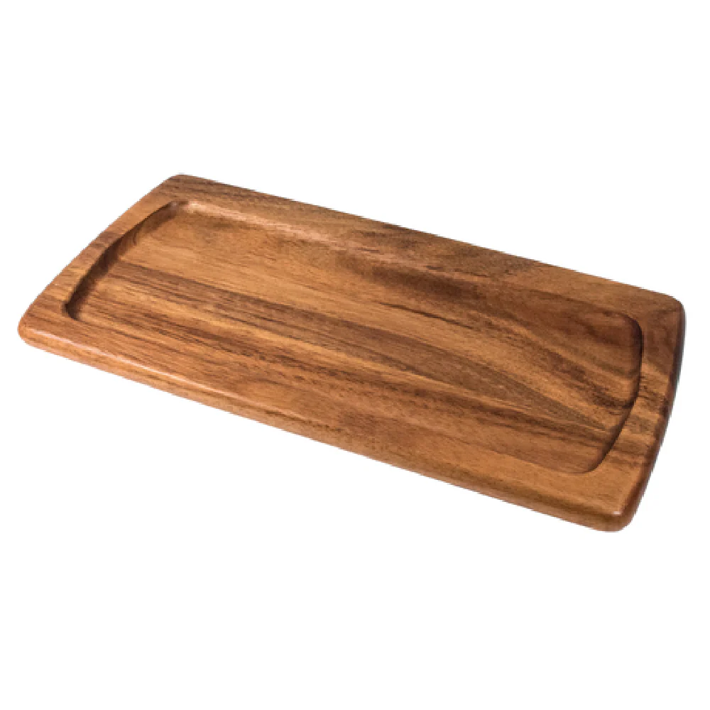 On The Table 105 14 Inch Acacia Wood Rectangular Plate Dishwasher Safe