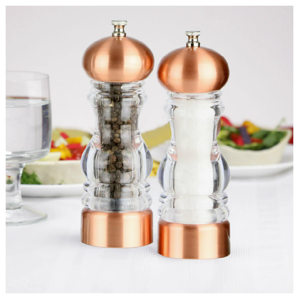 Chef Specialties 29186 7-1/2 Inch Professional Series Salt Mill with Rose Gold Finish Chef Specialties 29186 7-1/2 Inch Professional Series Salt Mill with Rose Gold Finish