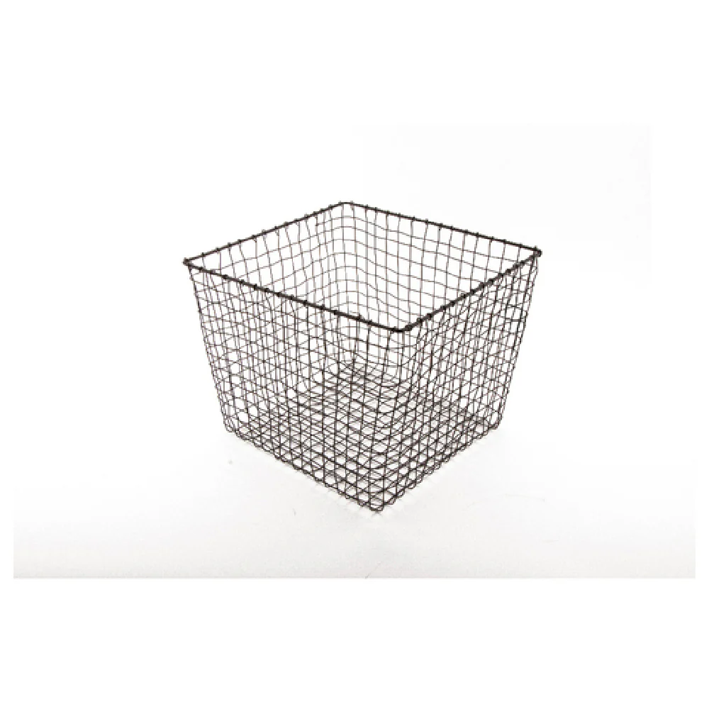 GET Enterprises WB-304-MG 14 Inch Square Urban Renewal Breeze Basket Metal Grey GET Enterprises WB-304-MG 14 Inch Square Urban Renewal Breeze Basket Metal Grey