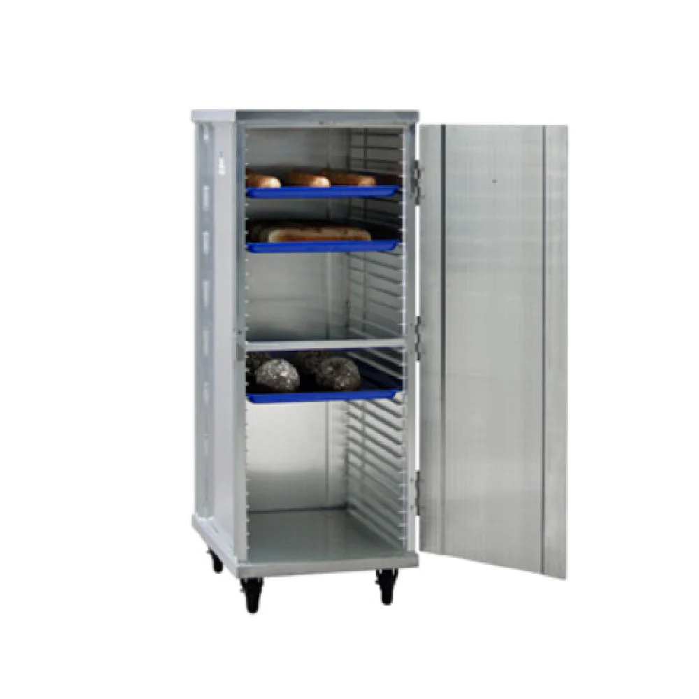 New Age Industrial 1293 20 Inch Enclosed Bun Pan Rack Mobile Aluminum with Swivel Casters