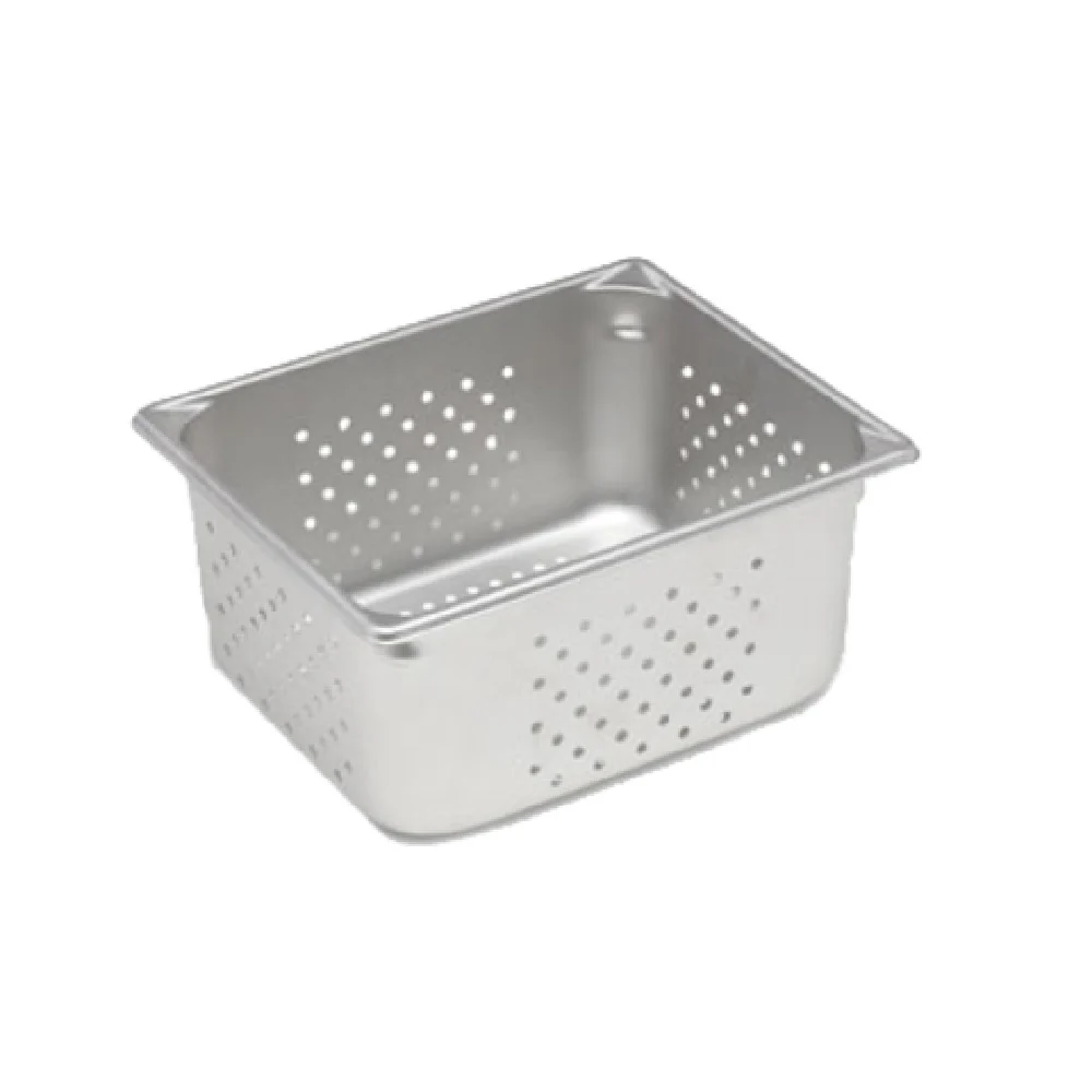 Vollrath 30263 1/2 Size Perforated Food Pan with Reinforced Corners Stainless Steel
