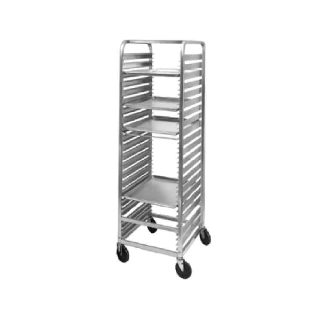 Channel 570AC 20 Inch Bun Pan Rack Aluminum Construction End Load with Swivel Casters