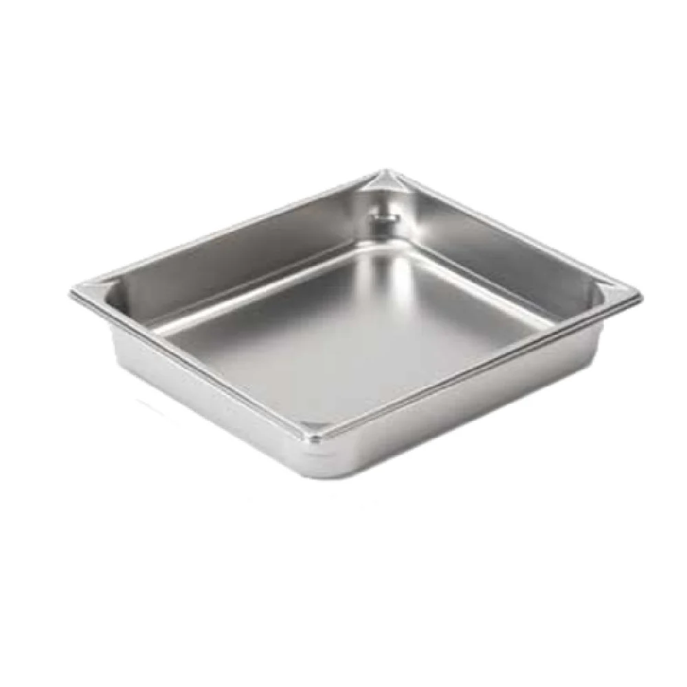 Vollrath 30222 12 Inch 4.3 Quart Stainless Steel Food Pan with Reinforced Corners