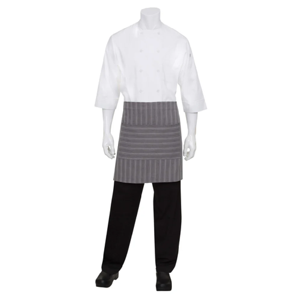 Chef Works AW036-DGY-0 19 Inch Waist Apron with Riveted Pockets Charcoal Gray Chef Works AW036-DGY-0 19 Inch Waist Apron with Riveted Pockets Charcoal Gray