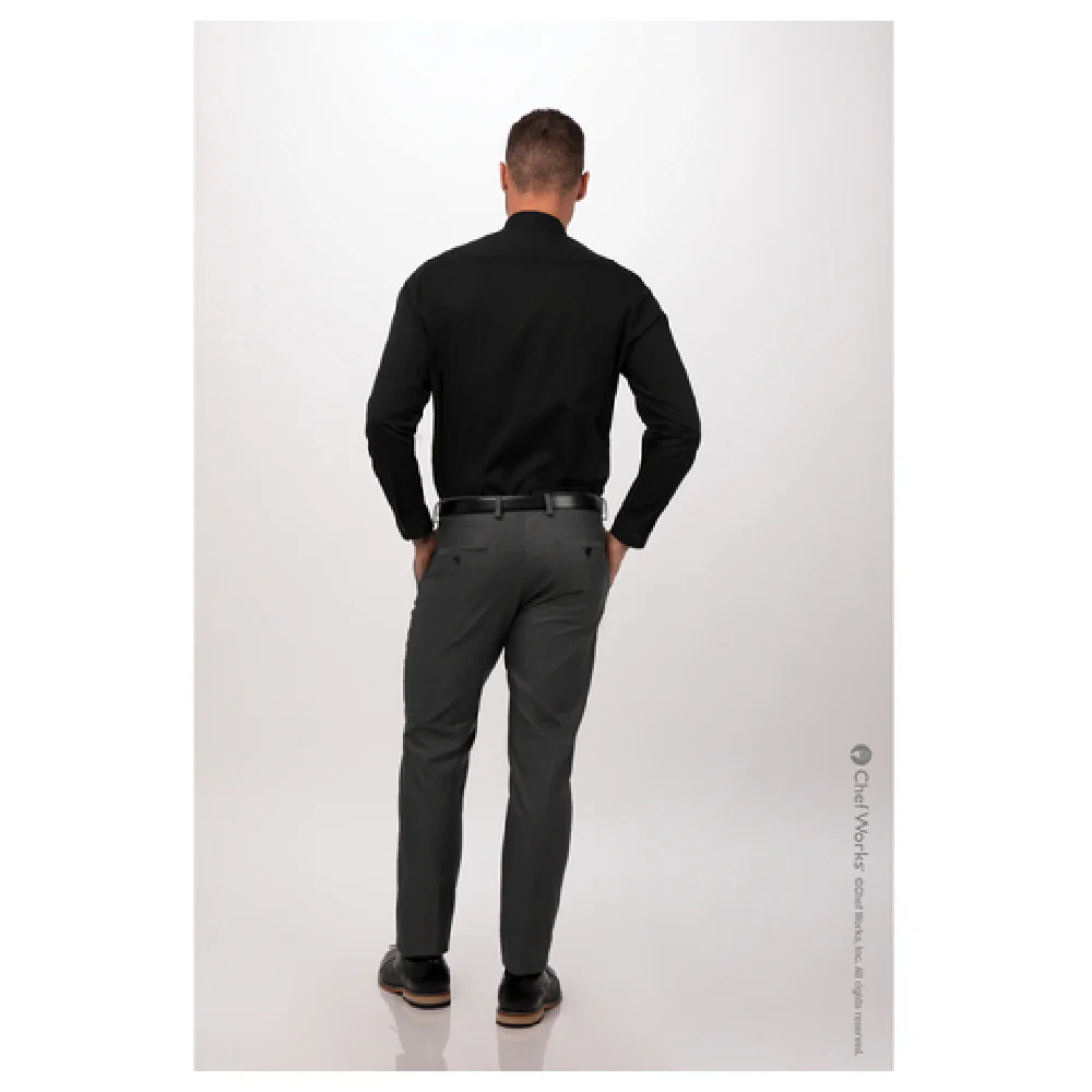 Chef Works SFB01-BLK-XL Men's Formel Dress Shirt Long Sleeve Black Chef Works SFB01-BLK-XL Men's Formel Dress Shirt Long Sleeve Black