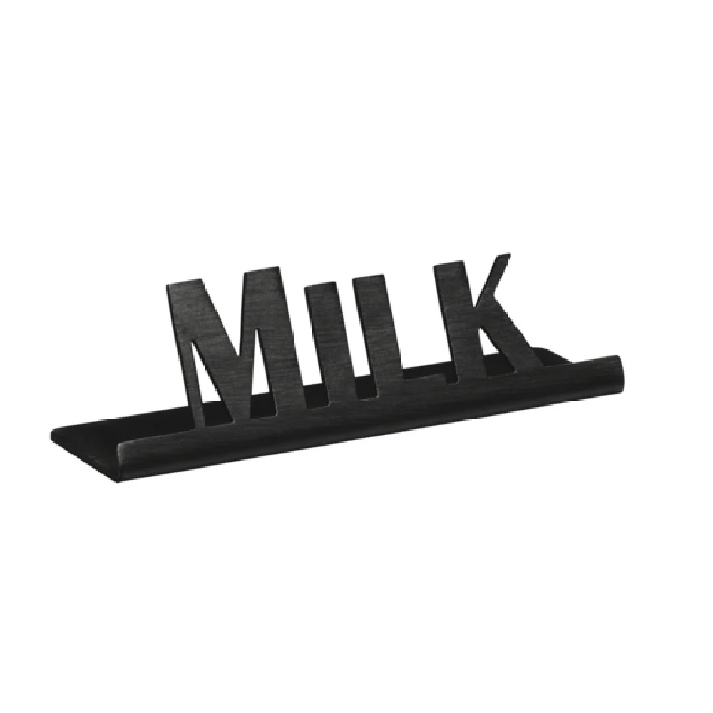 Service Ideas 1C-ST-MILK-SIGN-BX 3-1/2 Inch Laser-Cut Table Sign Metal Dishwasher Safe Milk Service Ideas 1C-ST-MILK-SIGN-BX 3-1/2 Inch Laser-Cut Table Sign Metal Dishwasher Safe Milk
