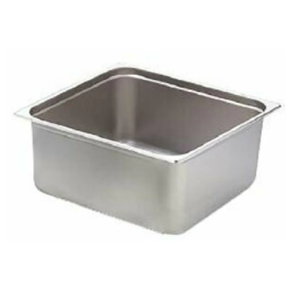 Omcan 80615 2/3 Size 13-7/8 Inch x 12-2/3 Inch Steam Table Pan Stainless Steel Omcan 80615 2/3 Size 13-7/8 Inch x 12-2/3 Inch Steam Table Pan Stainless Steel